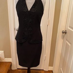 Jones New York Black Halter Dress size 8